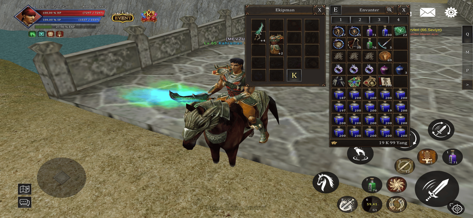 ‼️ 🚨 65LV MADALYONLU 2G SKILL BEDENSEL