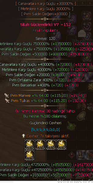 FULL v7 SET TOTAL 21 İTEM