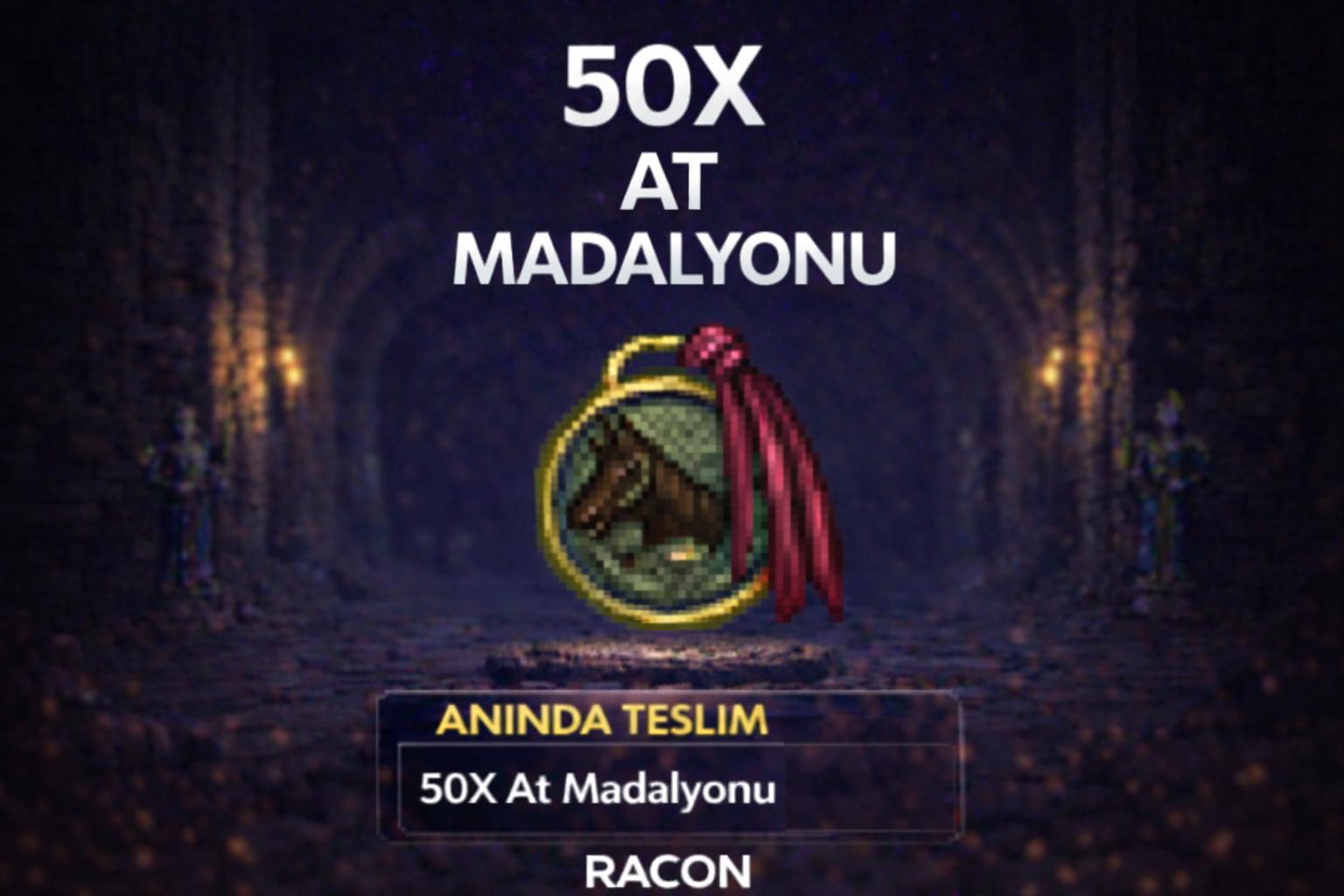 50 ADET SET AT MADALYONU l HEMEN TESLİM