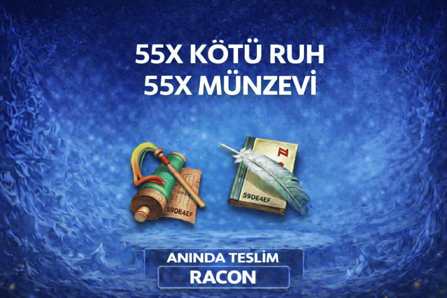 SET 55x KÖTÜ RUH MÜNZEVİ l HEMEN TESLİM