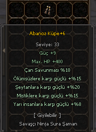 +6 ABANOZ KÜPE