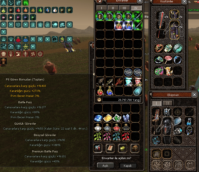 1m hasar bedensel 85 lvl
