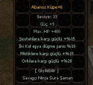 UYGUNA +6 ABANOZ KÜPE FARMLIK İLK GELEN ALIR
