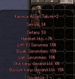 59 Savunma Ninja Zırh Satılır