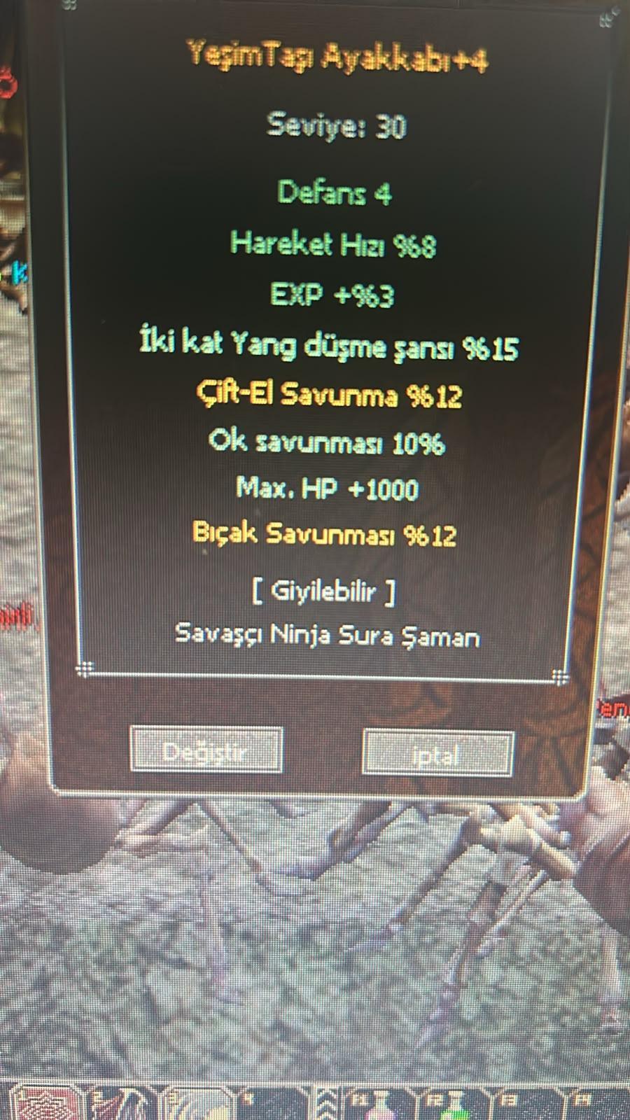 51 lvl bedo 6.5 k hasarlı nesne bitik