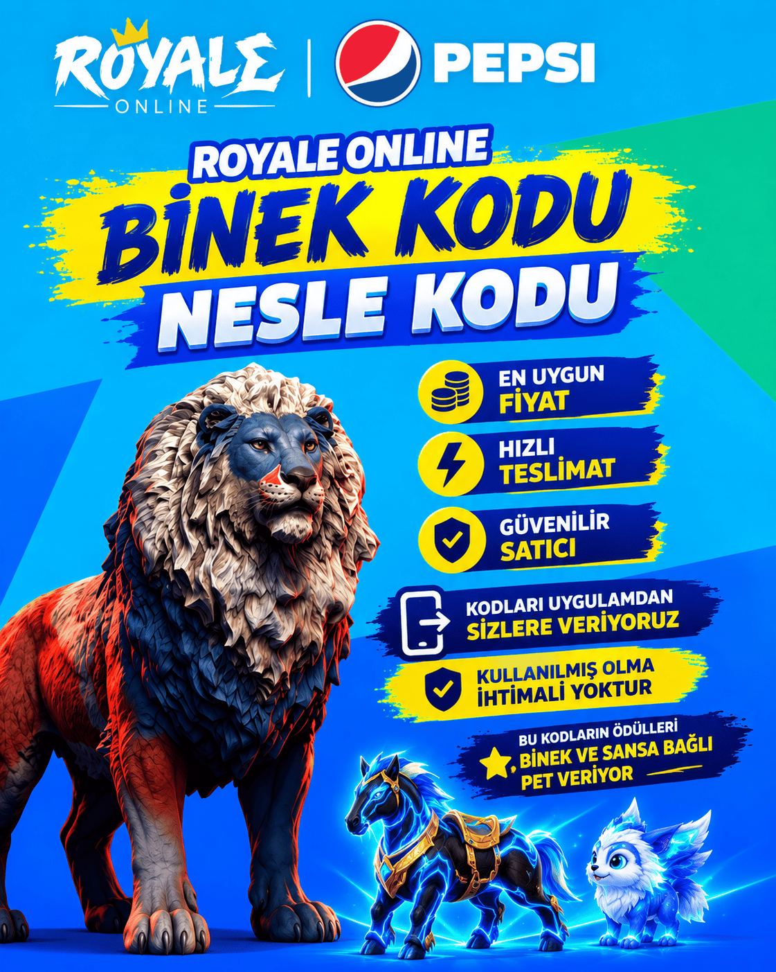5 ADET PEPSİ BİNEK KODUUU