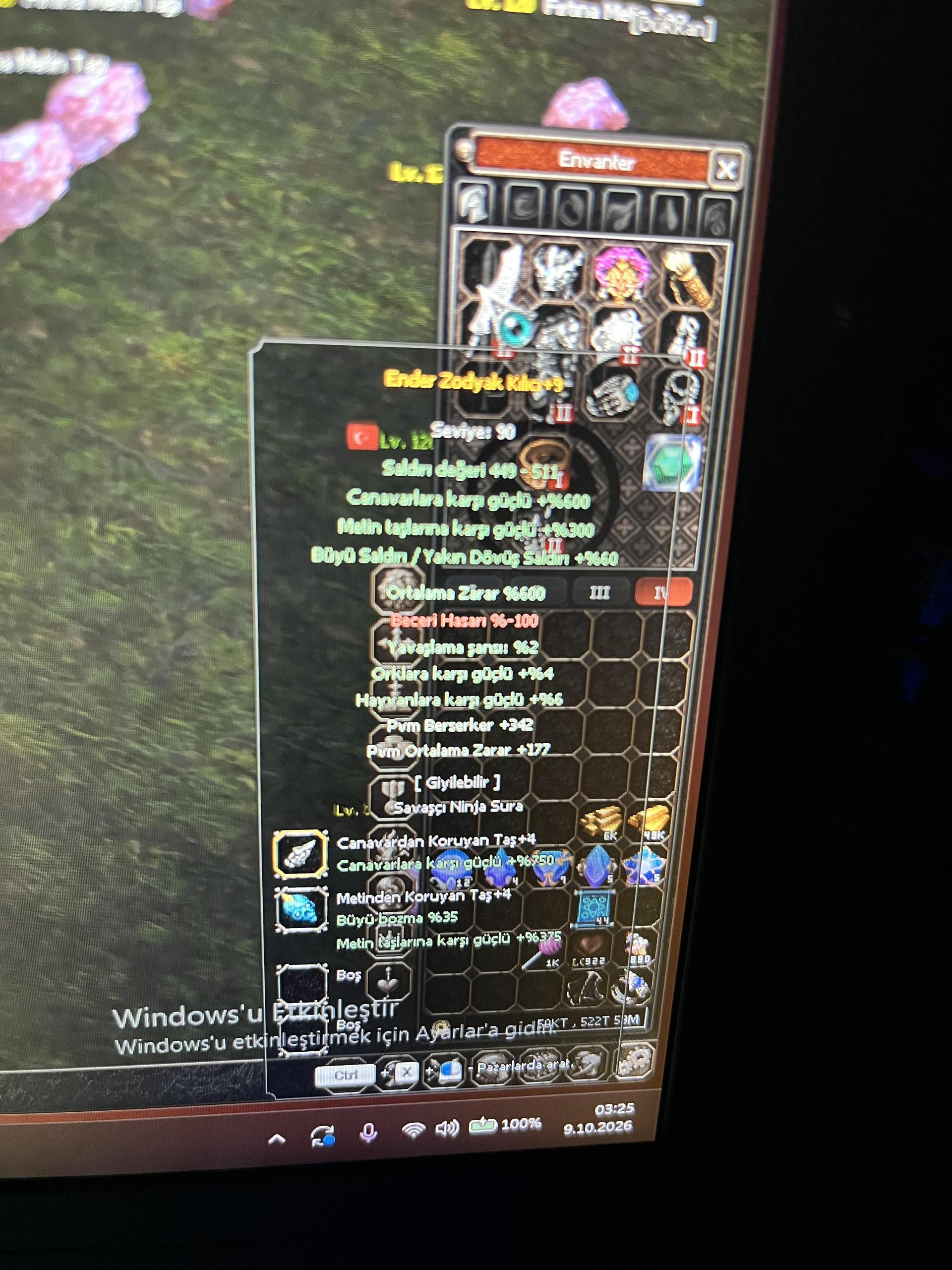 600ort elit kılıç 500tl