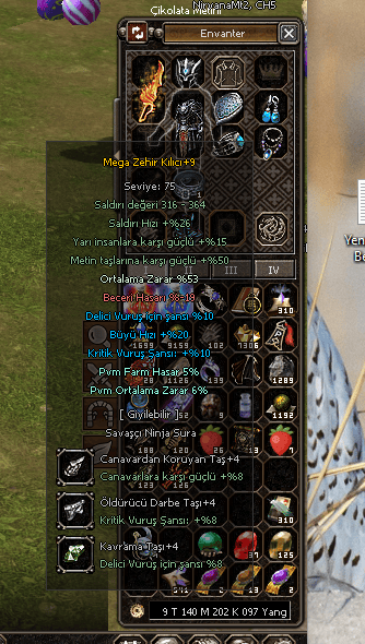 Mega Zehir +9 VE Diger İTemler