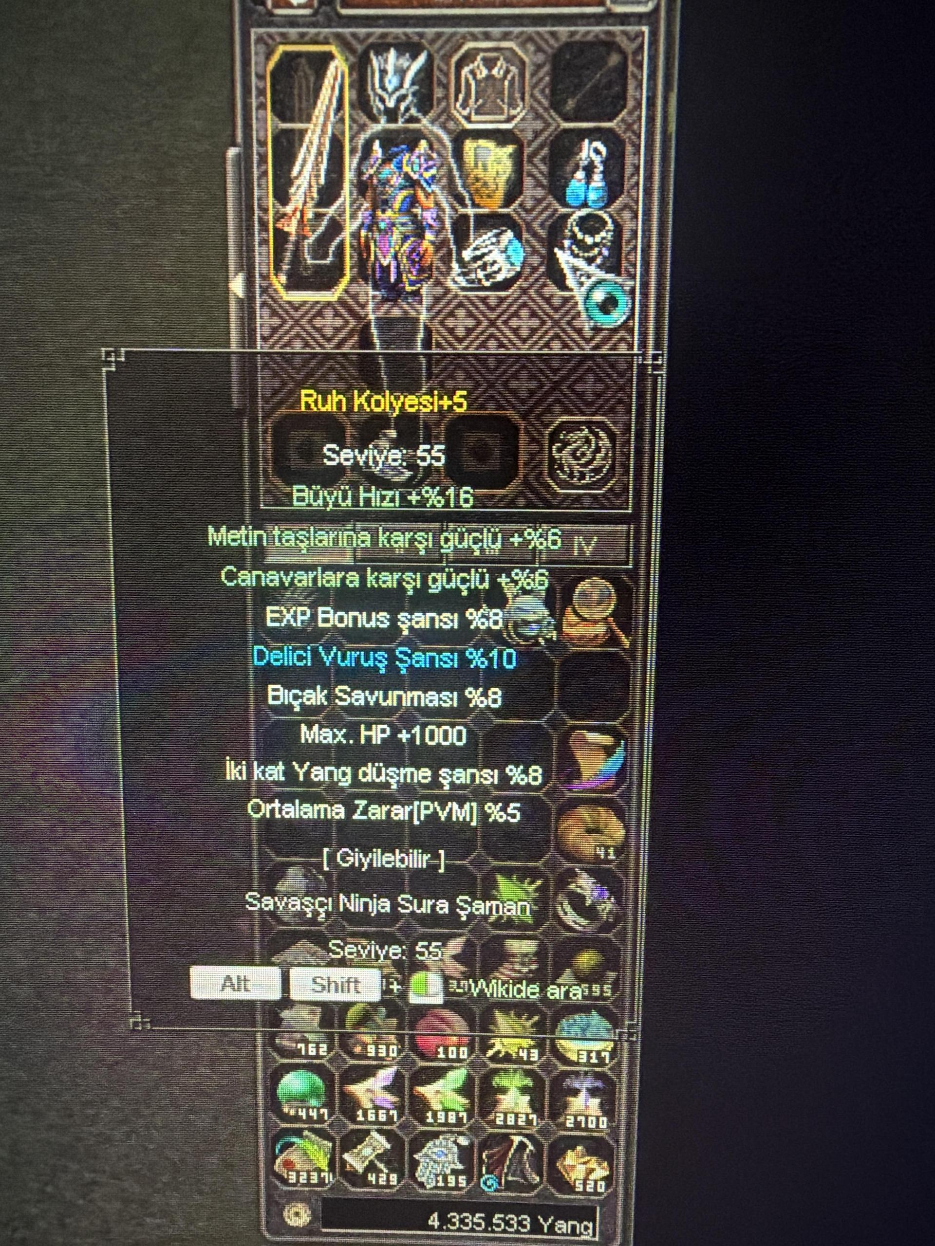 +5 RUH KOLYESİ 5 PVM