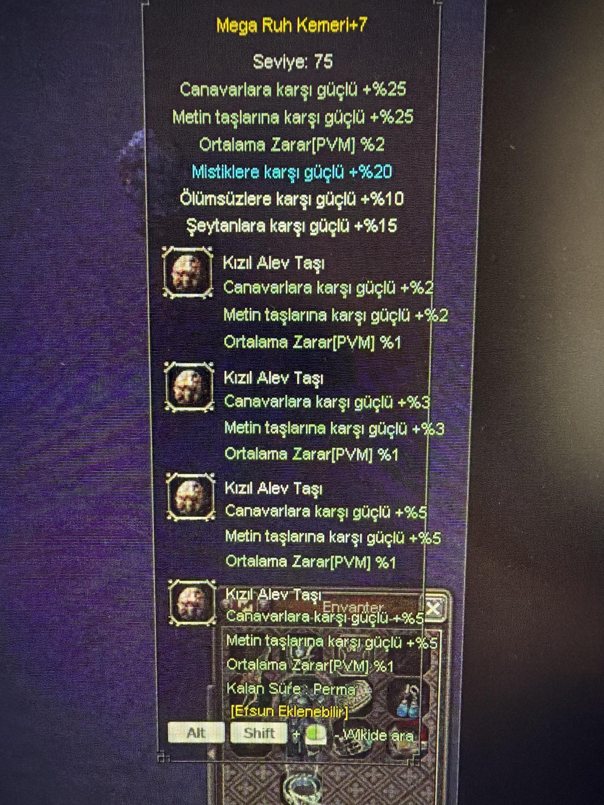 MEGA RUH KEMERİ +7 PERMA CEVHERLİ