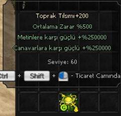 +200 TOPRAK TILSIMI