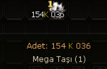 150K MEGA TAŞI SATILIR