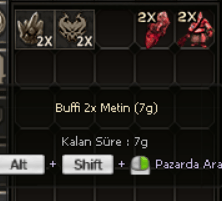 7 GÜNLÜK 2X PATRON VE METİN SETİ