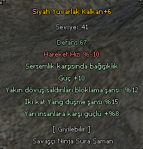 Siyah Yuvarlak Kalkan Güç - Blok - Yarı - Sersem