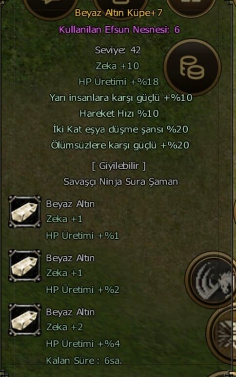 Elite beyaz altın küpe 4 de 4 ve full oran efsunlu