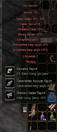 +6 KİN KILICI SATILIR