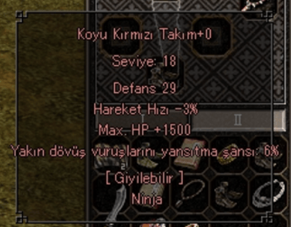 +1500 HP & %6 YAKIN DÖVÜŞ ZIRH