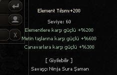 +200 ELEMENT TILSIMI HEMEN TESLİM