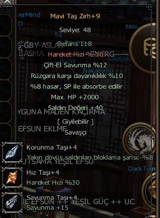 +9 MAVİTAŞ 40 STR 2K HP +4 TAŞLI