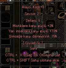 10 YARI 15 ŞİMŞEK 21 LEVEL SURA KASK