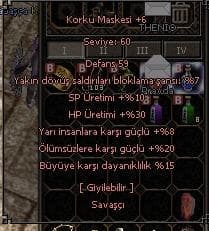 +6 KORKU MASKESİ +6CENNET GOZU BILEKLIGI