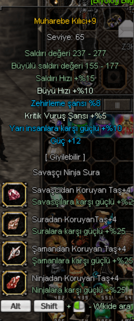 +9 4 TAŞLI MUHAREBE KILICI 650