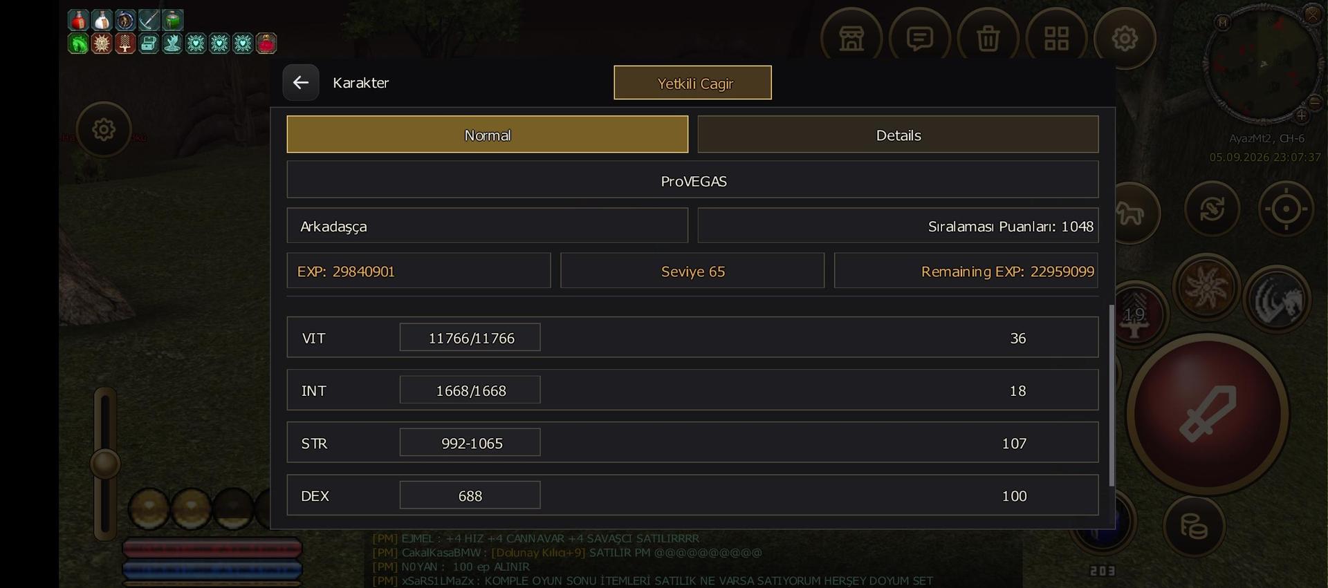 65 level bedo satılır