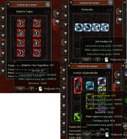 +20 Yansıma Set +29 Tanrı Set +19 Parıltı Set HO Bedava