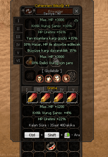 CEHENNEM BİLEZİGİ +9