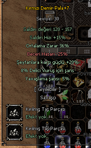 H.O - +7 KDP 36 ORT 8 DELİCİ 20 ŞEYTAN