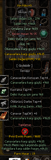 59 ORT EVRİMli 6.7. EFSUNLU SERVERİN EN ELİT KİNİ