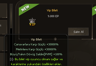 VİP BİLETİ KELEPİR+ SÜPRİZ HEDİYELER
