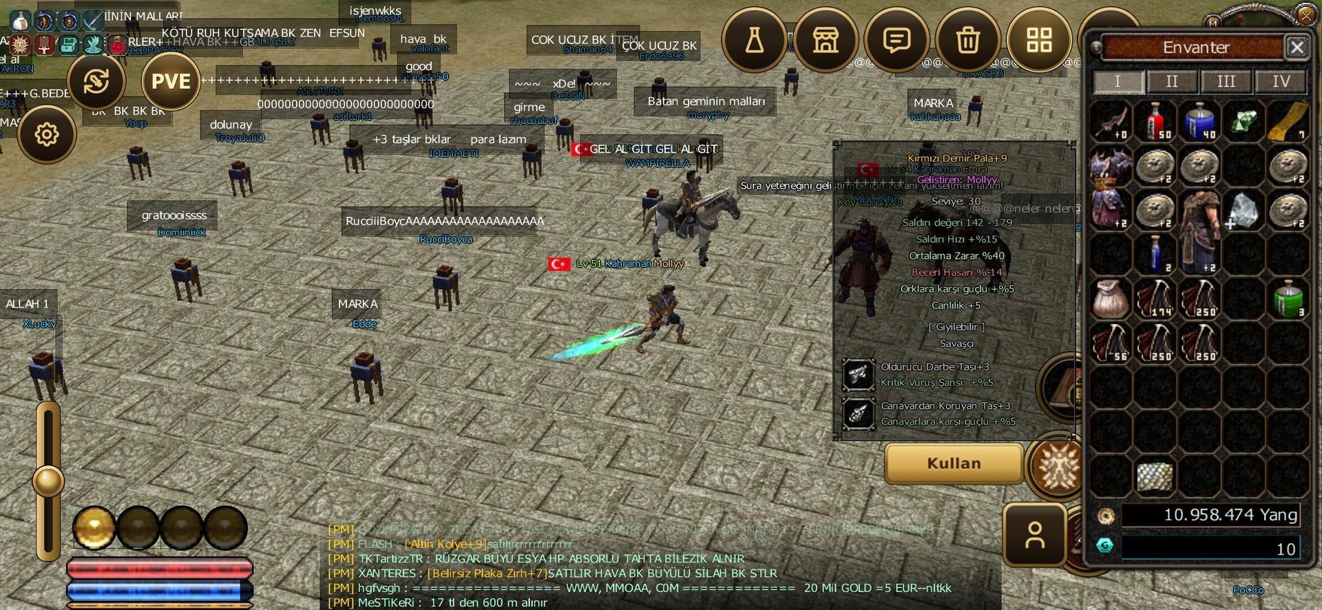 51 lvl bedo zırhlı at hava g 40 ort kdp full hesap