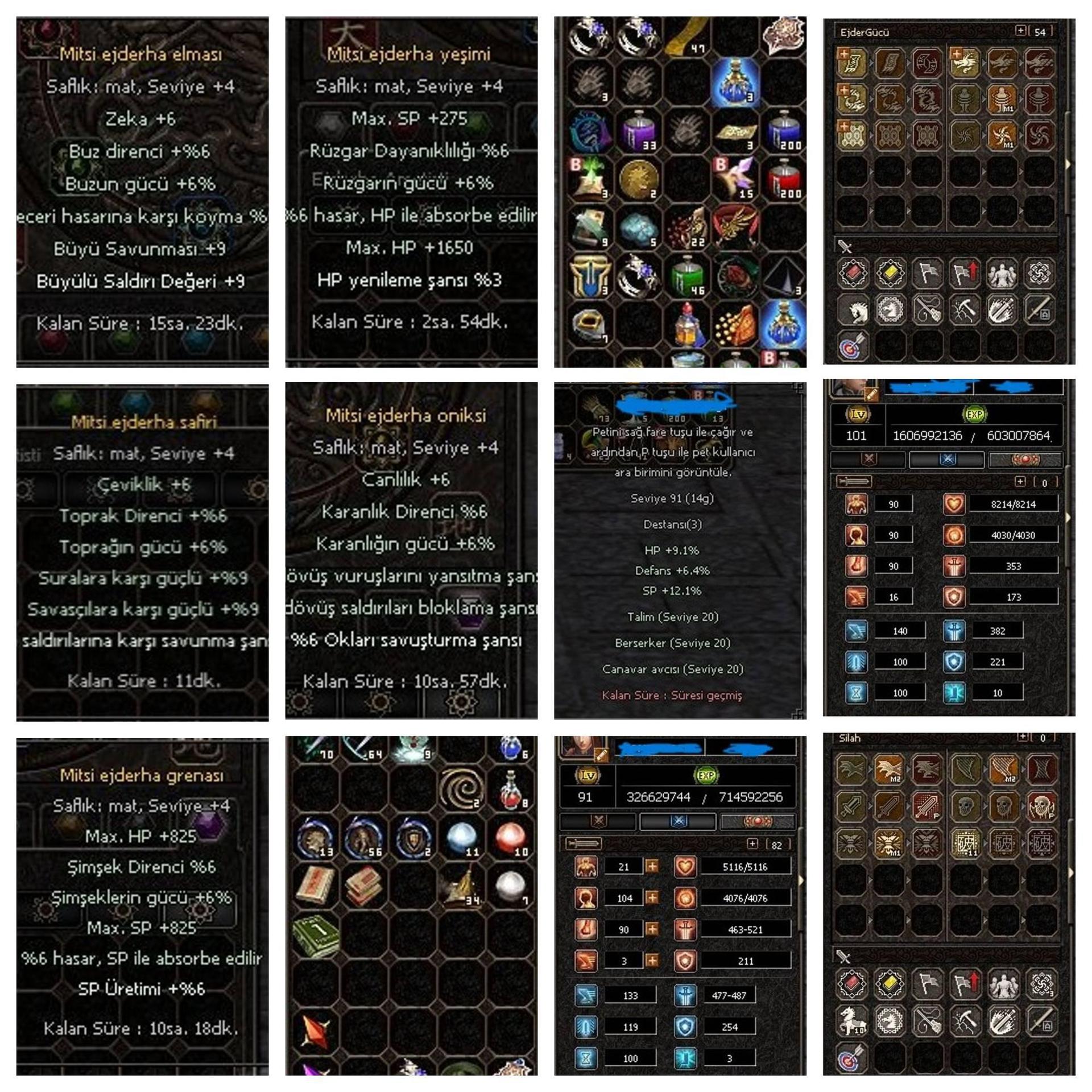 101 Lvl mitsi mat setli sura ve farkllı ıd 91 ejderha yardımı şaman