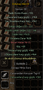 +8 DOLU 38 ORT 10 GÜÇ