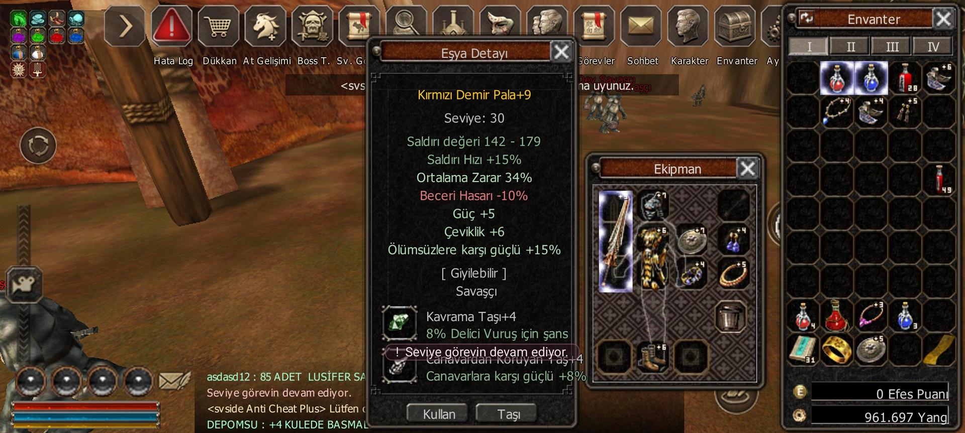 Tek fiyattt  70 level Bedo Hava p (İtemli)
