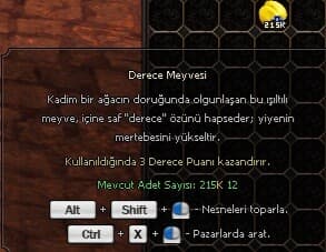 215K DERECE MEYVESİ