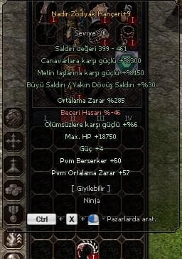 285 ORT NADİR ZODYAK HANÇERRRİ