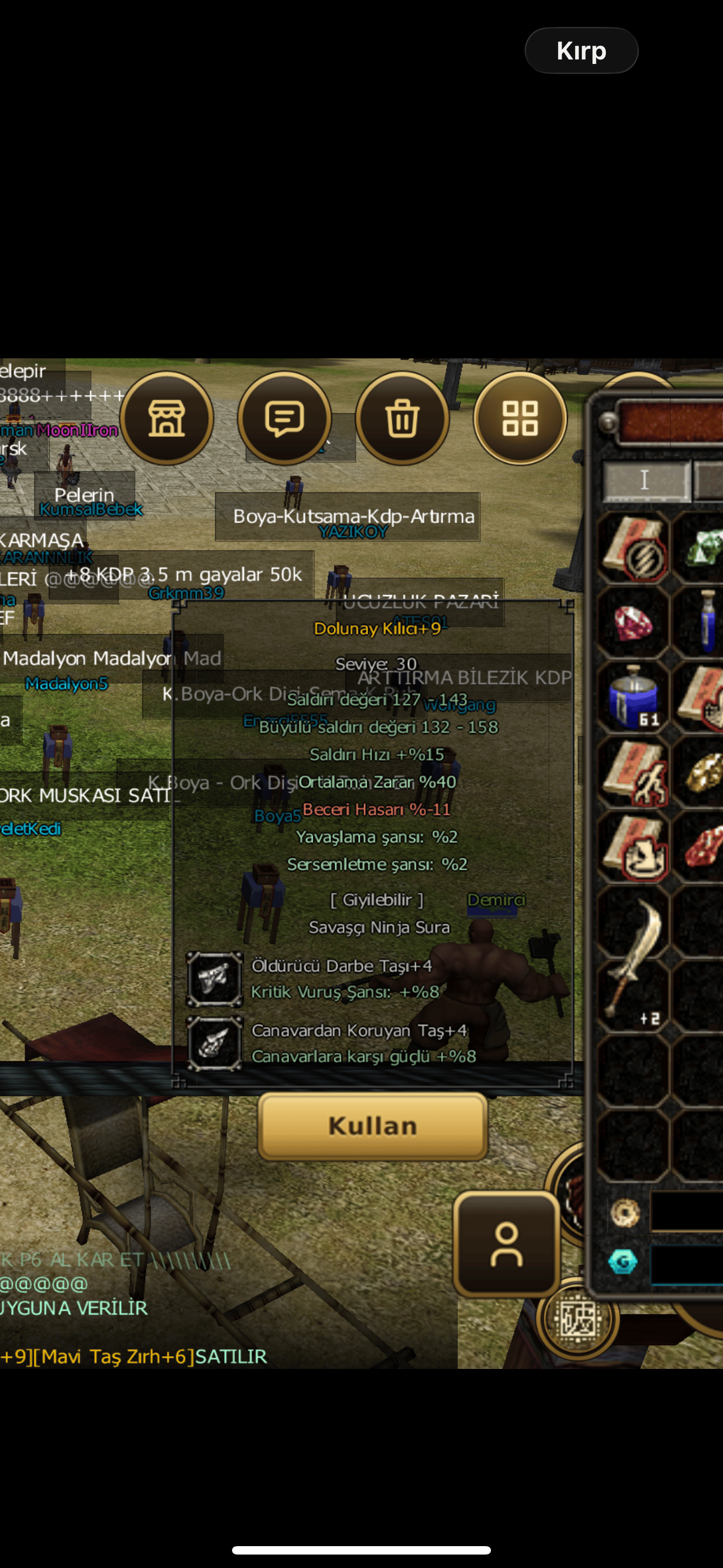 40 ORT +4 TAŞLI DOLUNAY KELEPİR