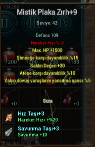 +9 MİSTİK 1.5K HP 30 STR BEDAVA