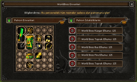 FULL SET! +9 WORLD BOSS İTEMLERİ SADECE 999 TL