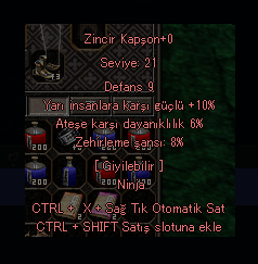 10 YARI 8 ZEHİR ZİNCİR KAPŞON
