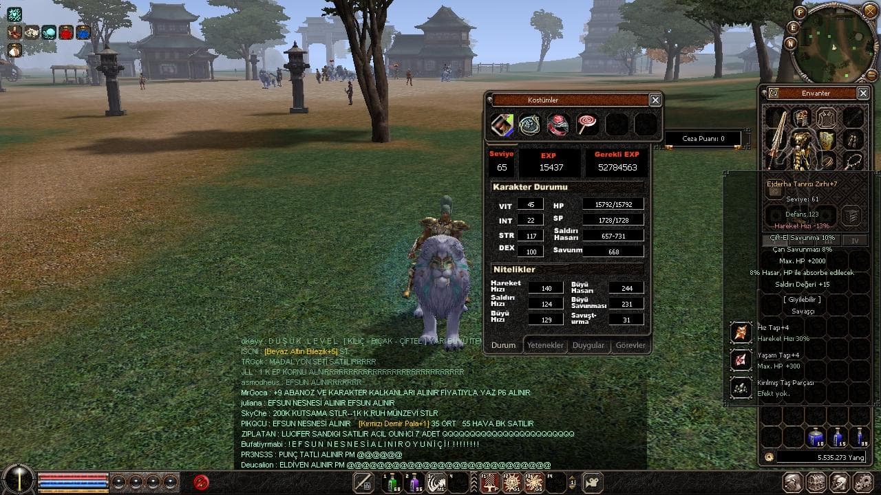 65 LWL FUL İTEMLİ BİYO LANET 0 CEZA SANDIK BENDEN