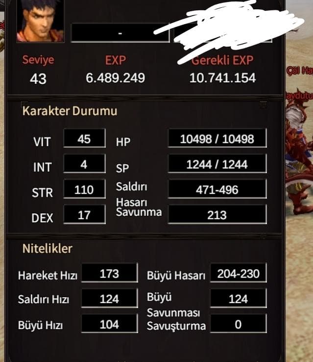 44 LEVEL FULL İTEMLİ HESAP