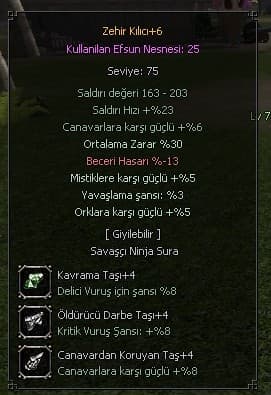 +6 Zehir Kılıcı Anında Teslim