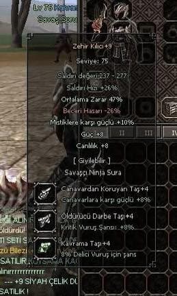 +9 ZEHİR 47 ORT 8 GÜÇ