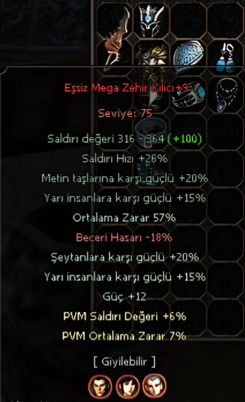 +9 RUH SET EVRİMLİ MEGA ZEHİR ZODYAK ZIRH AÇIKLAMA