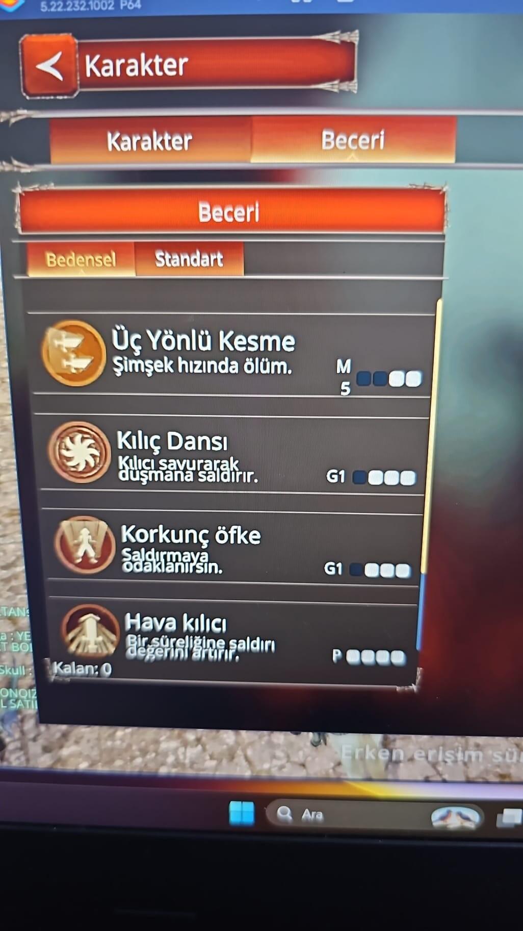 84 LVL BEDENSEL HAVA P BEDAVA