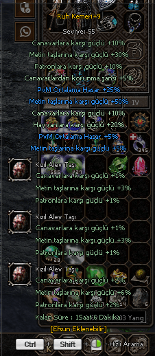 7 PARÇA +9 RUH SET PVM METİN YÜKSEK KEMER EFSUNLU