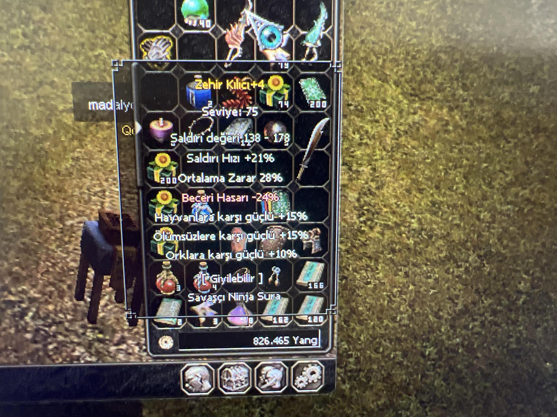 +4 zehir kılıcı